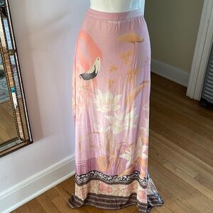 Spell and the Gypsy cherry blossom skirt flamingo L